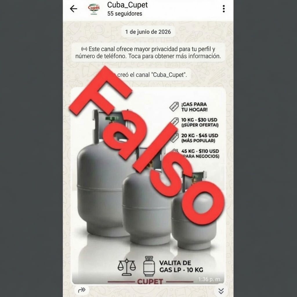 Falsos canales de CUPET ofrecen gas licuado en dól