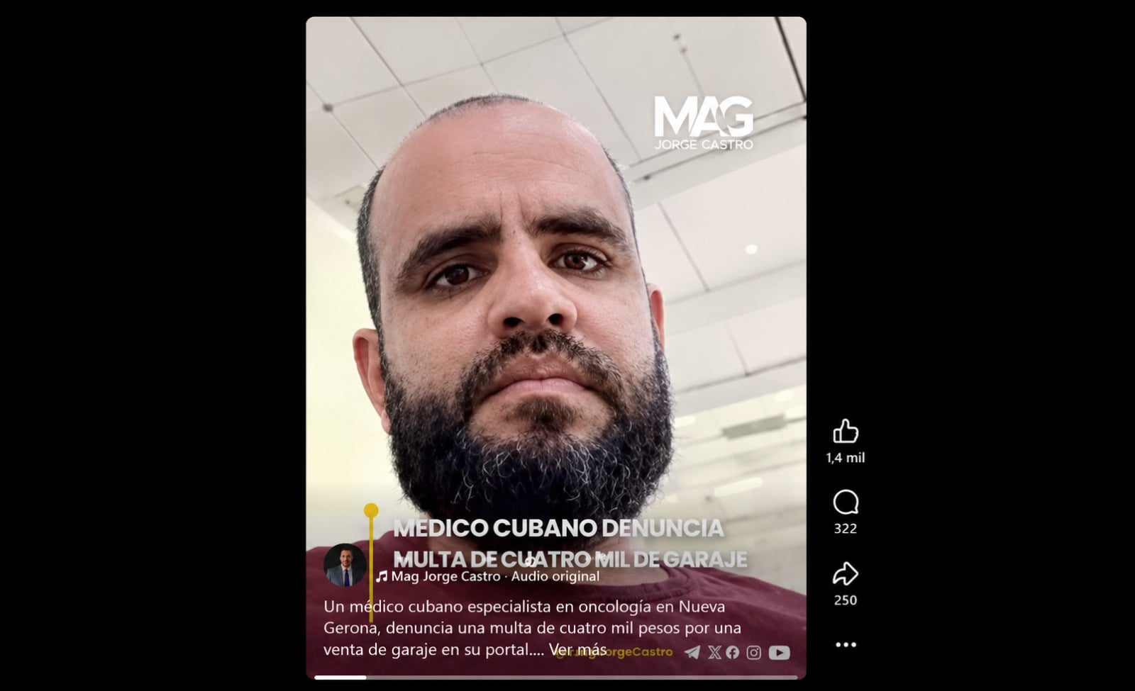 Cubanos recaudaron más de 323 mil pesos para el oncólogo Álv