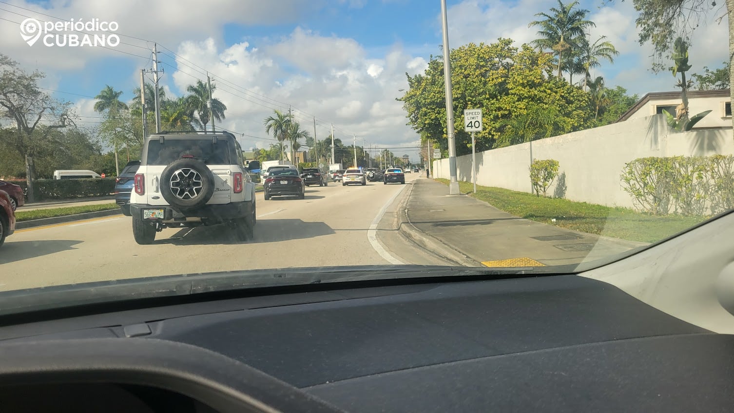 Una calle al sur de Florida.