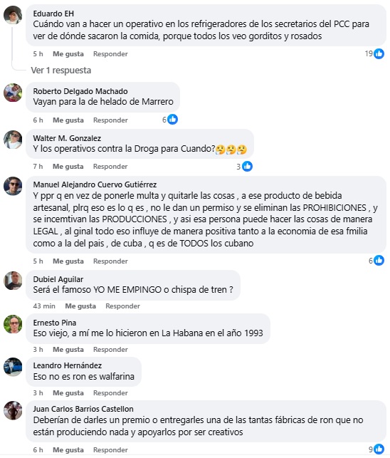 Algunos de los comentarios hechos tras el operativo.