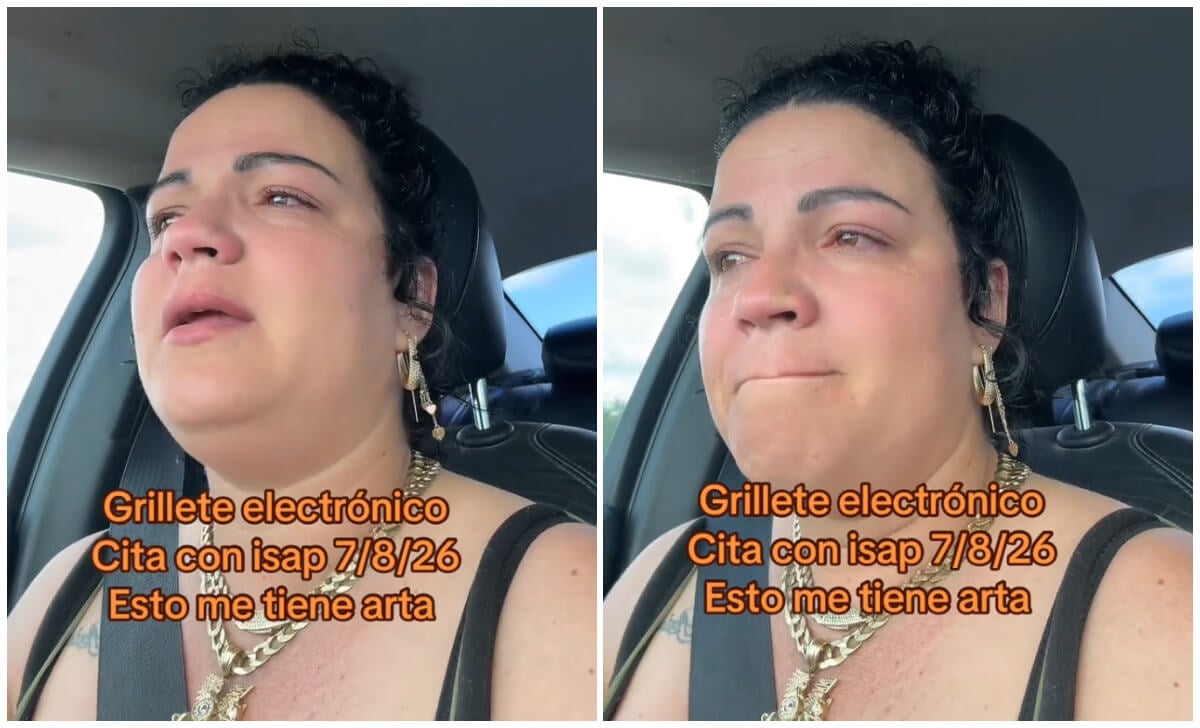 Cubana relatando lo ocurrido.