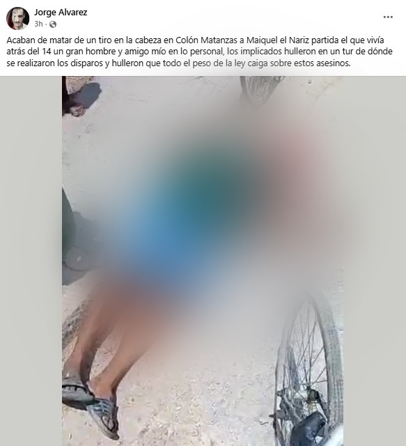 Publicación que denuncia los hechos.
