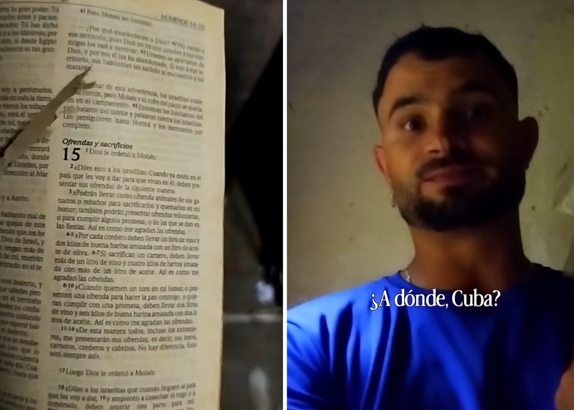 Cubanos usan la biblia como papel higiénico
