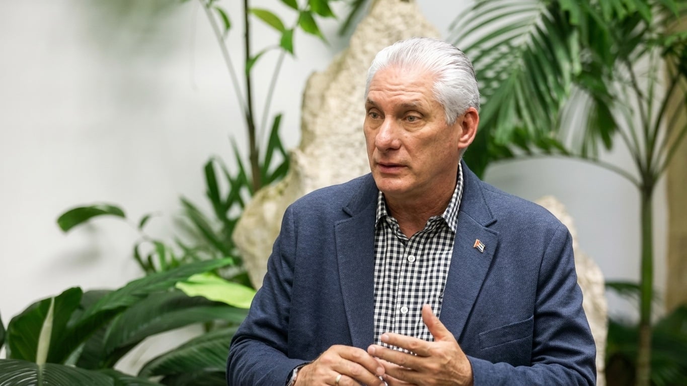El presidente designado de Cuba, Miguel Díaz-Canel, en una entrevista