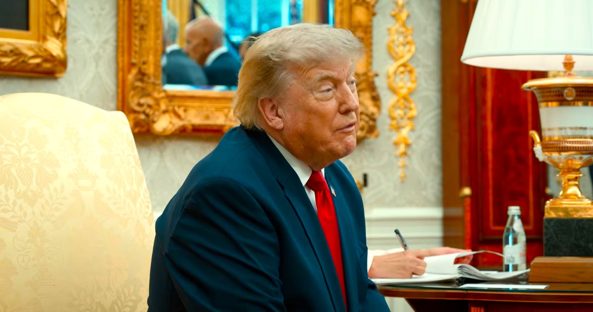 El presidente de EEUU, Donald Trump, en la Casa Blanca