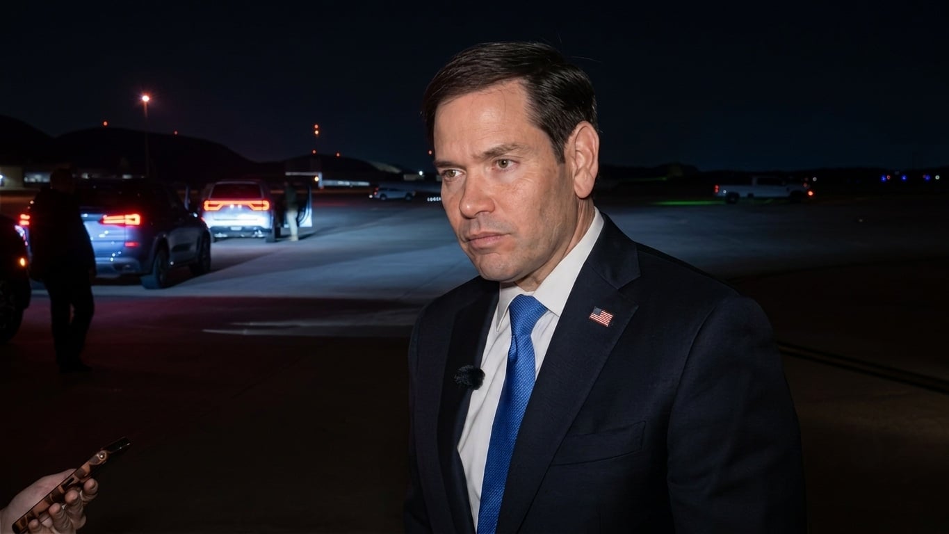 Marco Rubio en una entrevista en Filipinas