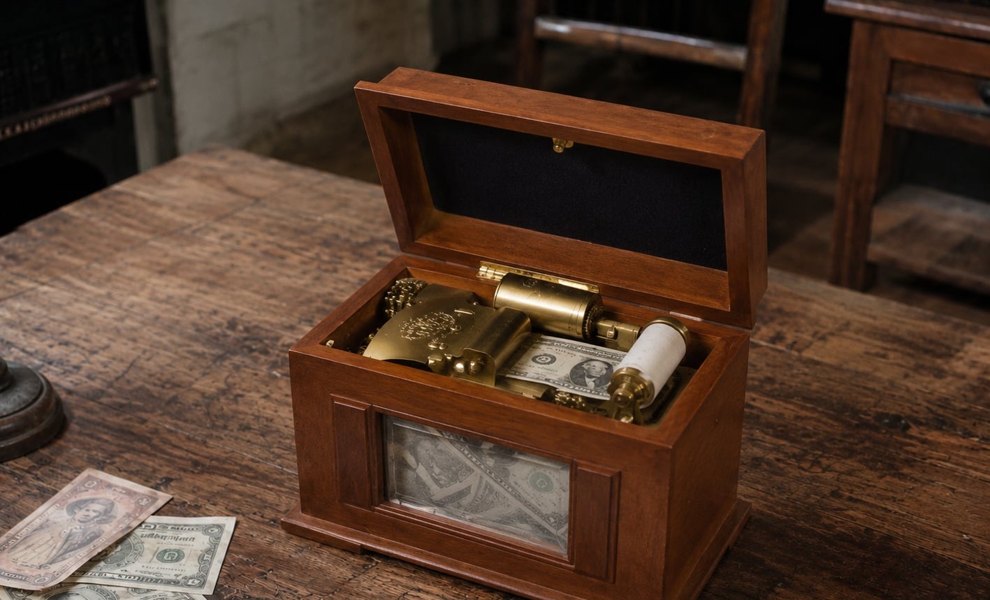 La caja que duplicaba el dinero o caja rumana