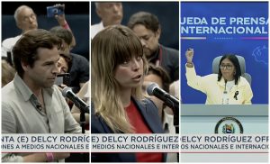 Medios internacionales con Delcy Rodríguez