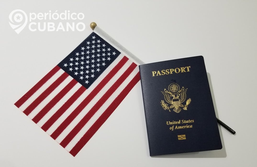 Imagen ilustrativa de un pasaporte americano.