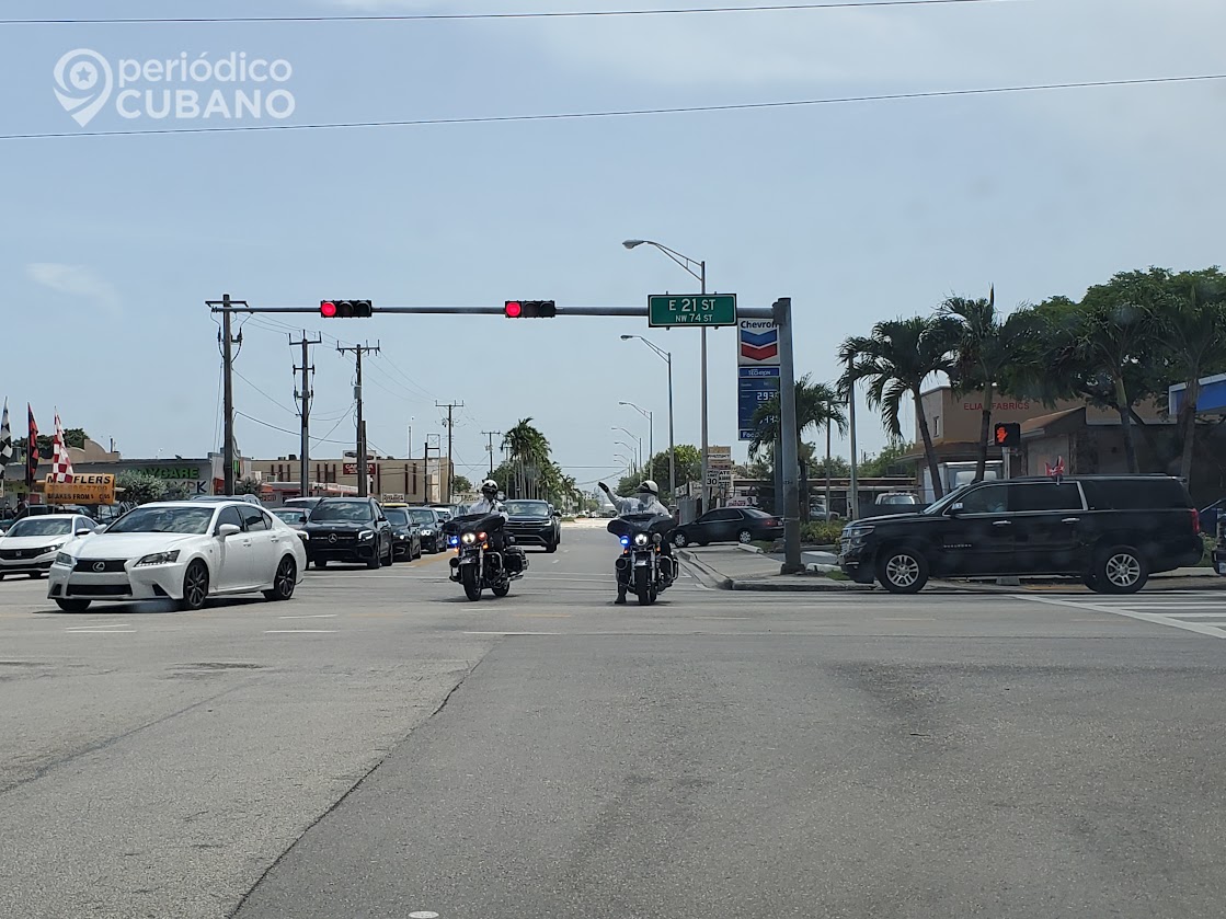 Patrulla motorizada en Hialeah.