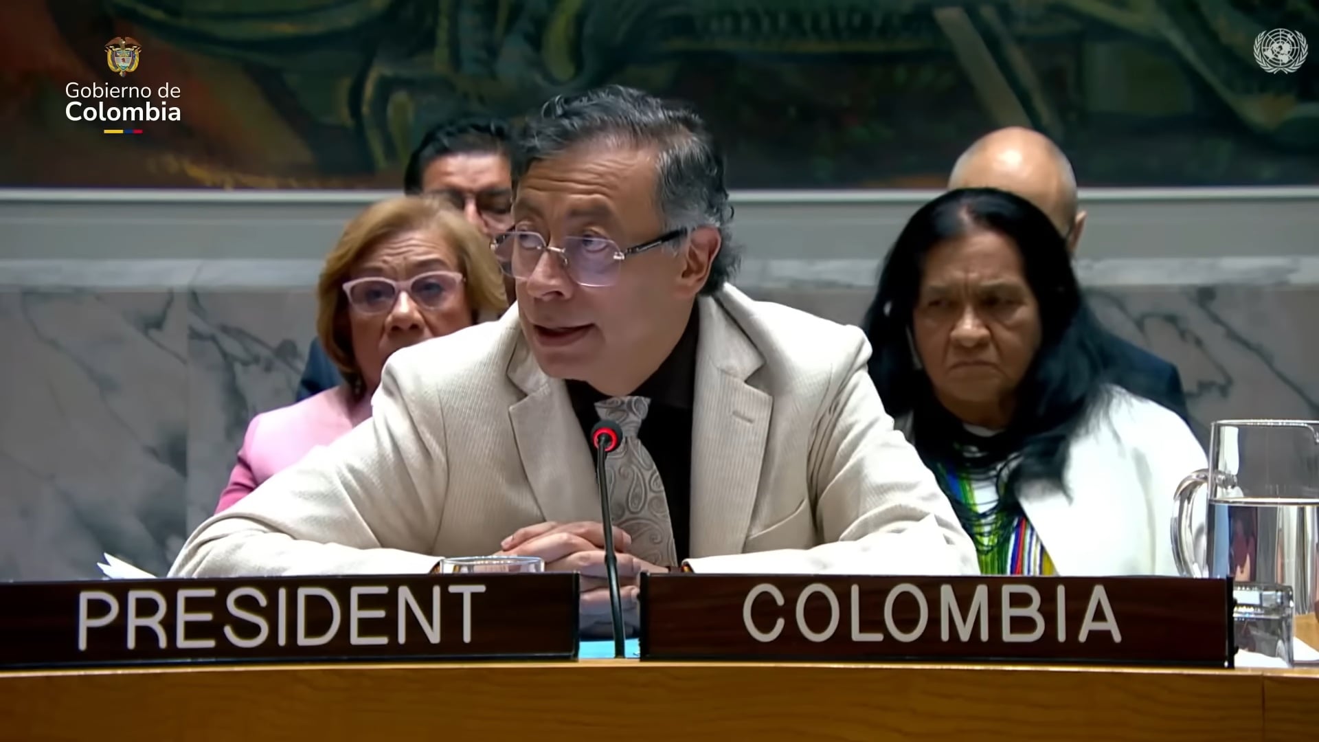 El presidente de Colombia, Gustavo Petro, en la ONU