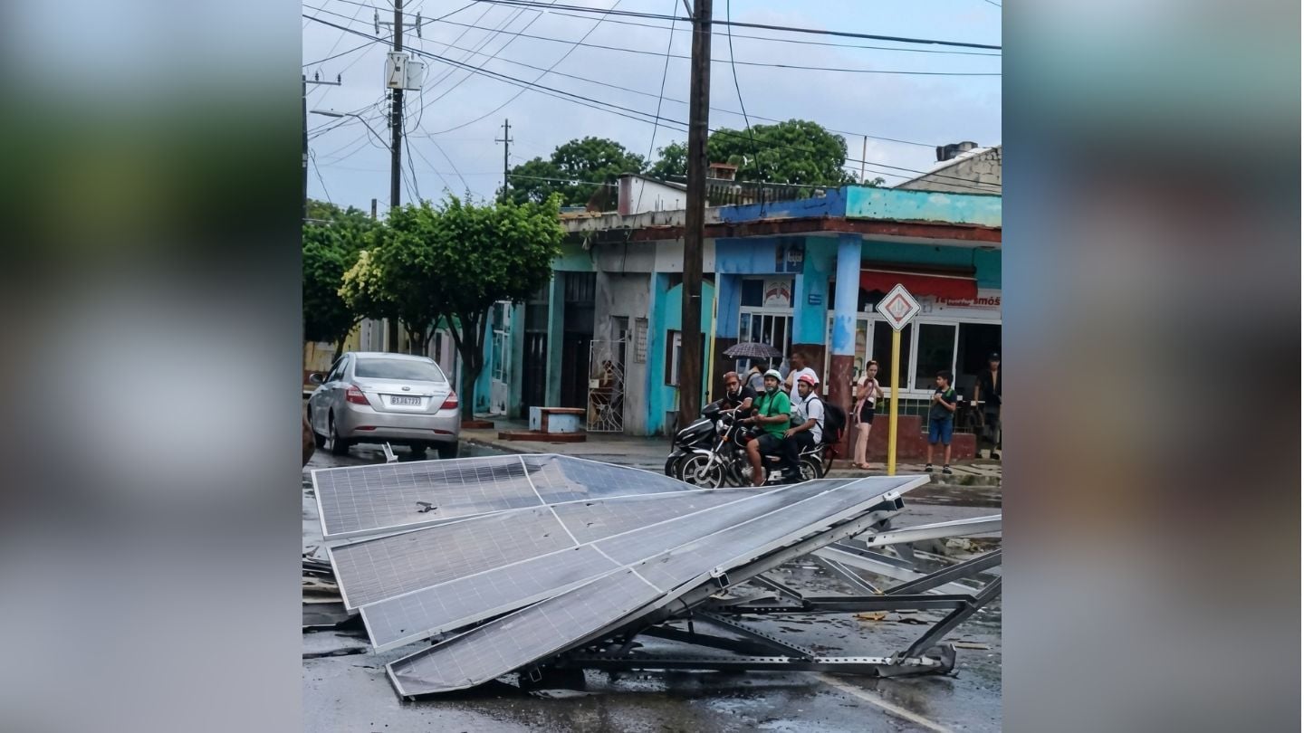 Daños de una tormenta en la ciudad de Guantánamo