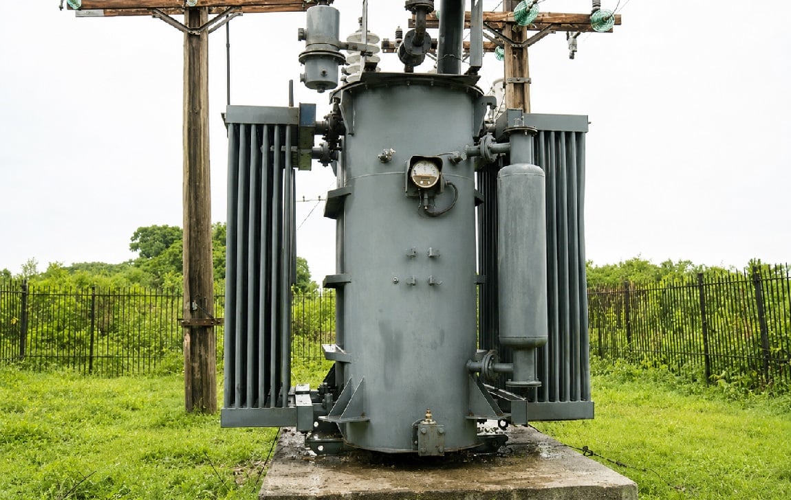 Transformador eléctrico en Cuba.