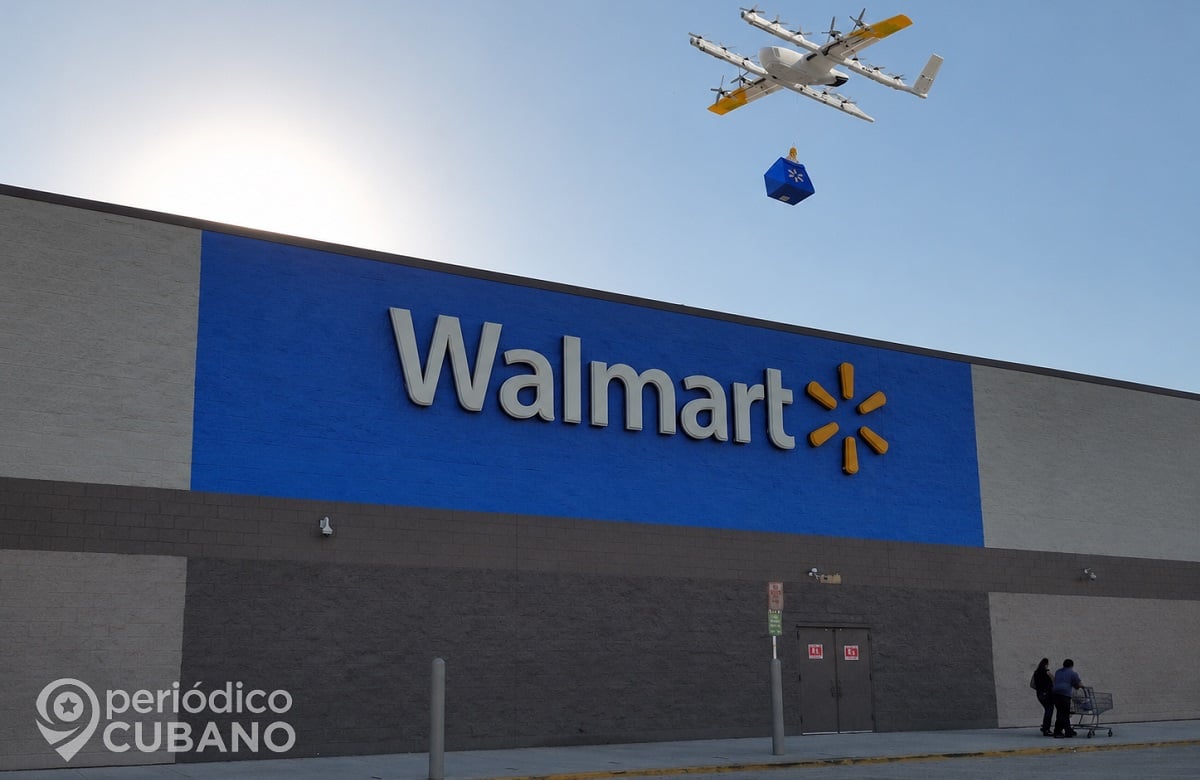 Imagen ilustrativa de un dron de Walmart.