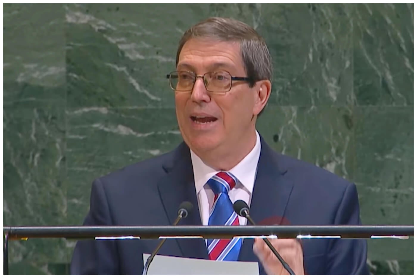 El canciller cubano Bruno Rodríguez.