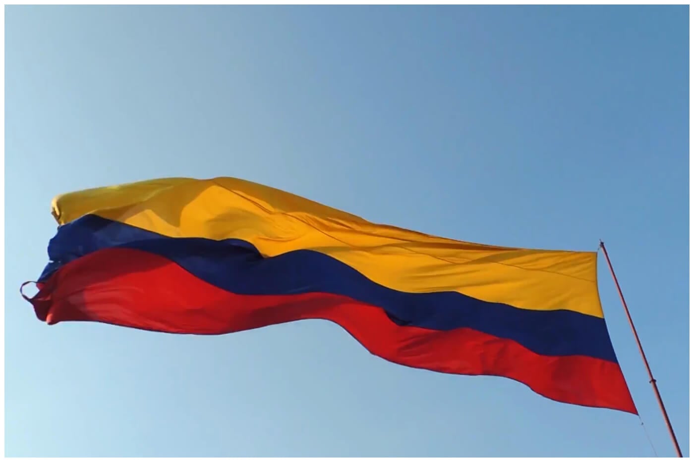 Bandera de Colombia, país antes aliado de Cuba.