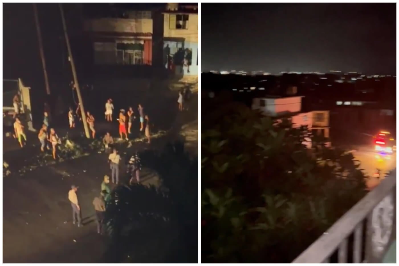 Protestas en Lawton en La Habana, as protestas aunmentan ante la crisis energética.