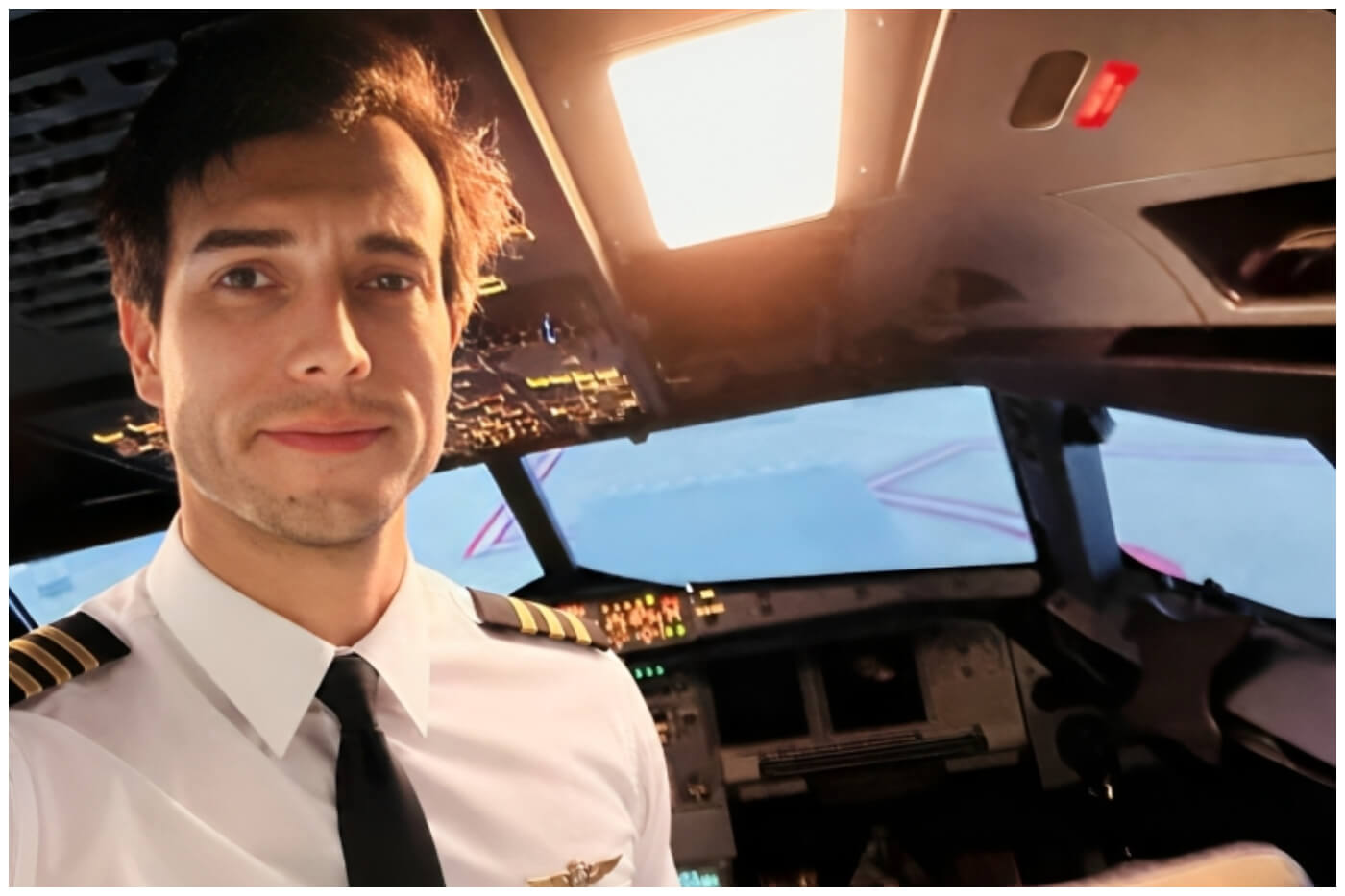 El piloto de avión Leandro Bertazzo dejó a su alumna de 22 años sola al mando de la nave.