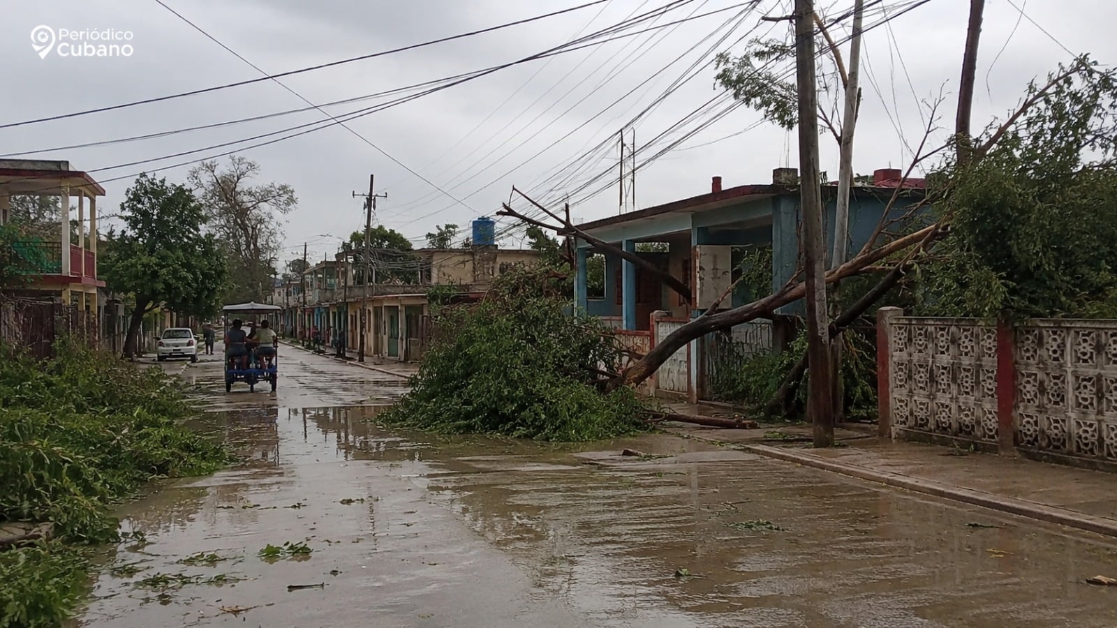 Camagüey bajo agua: tormenta deja granizo y ráfagas de hasta 68 km/h