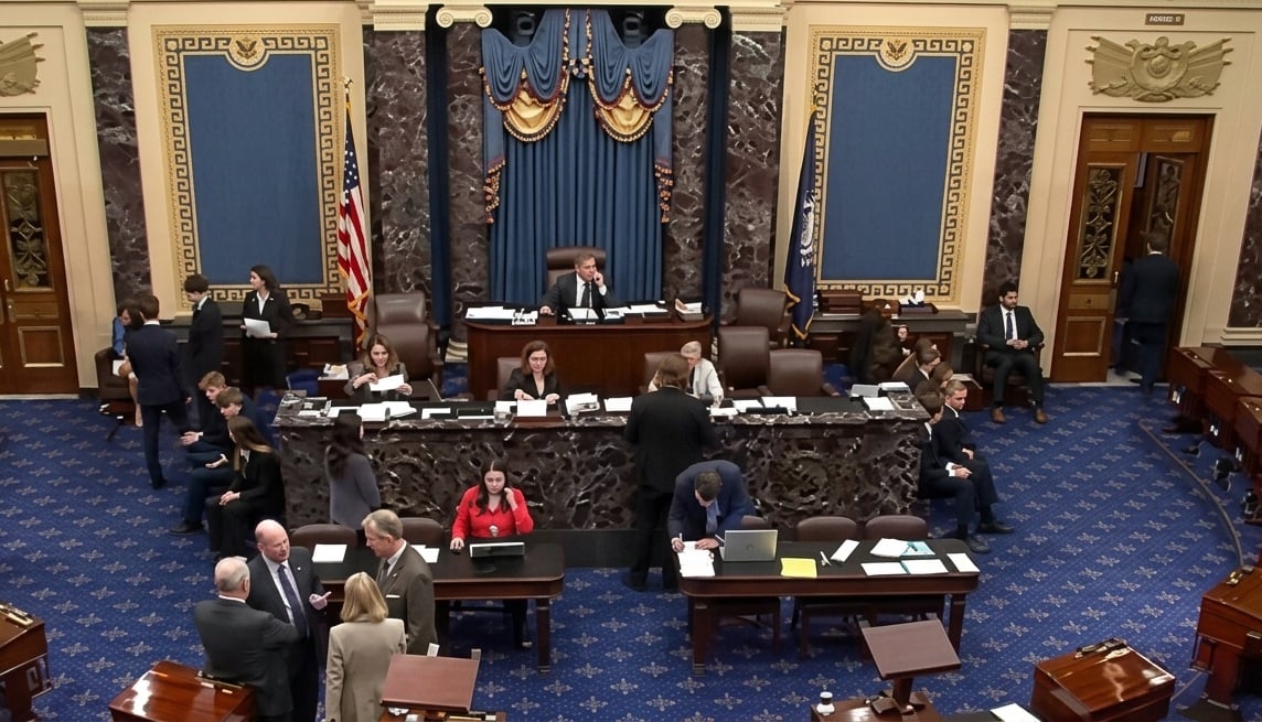 Sesión en el Senado de Estados Unidos