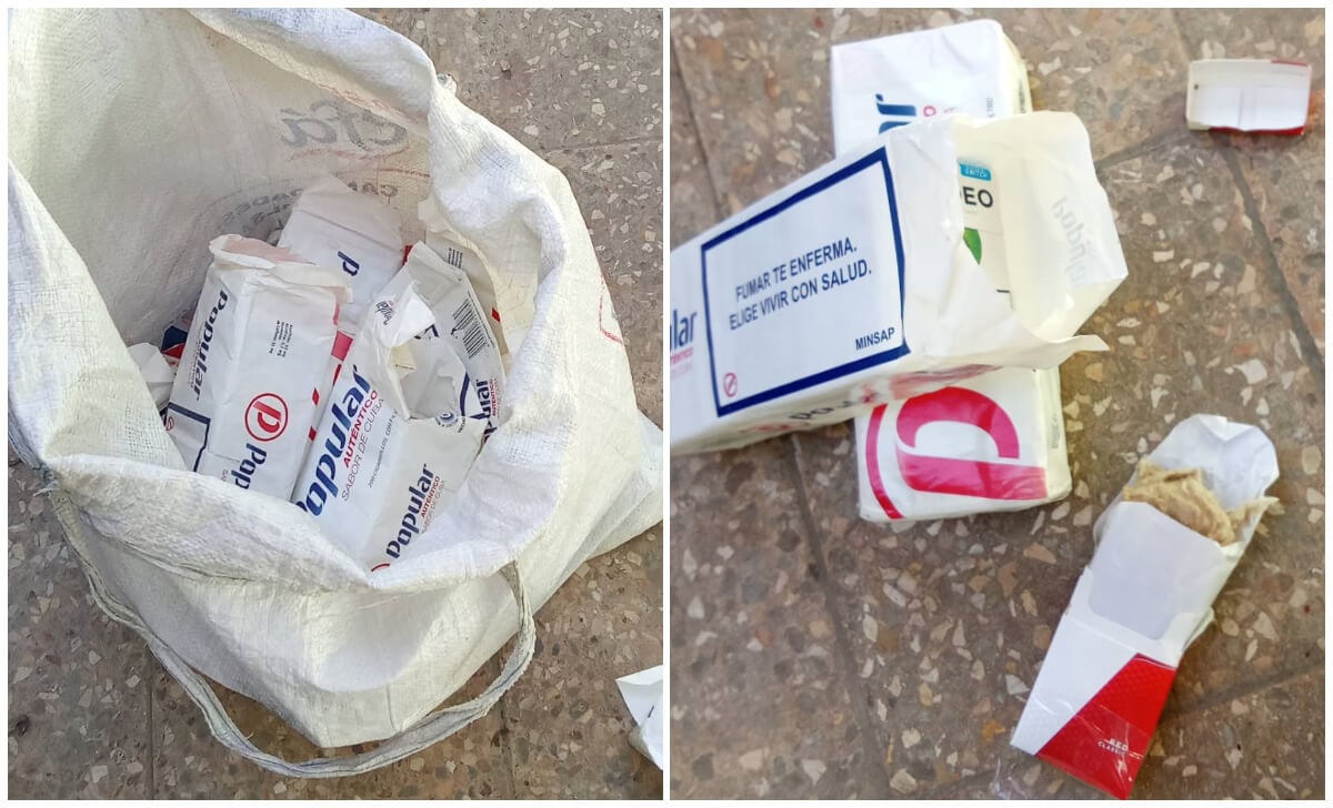 Imagenes de las cajetillas alteradas.