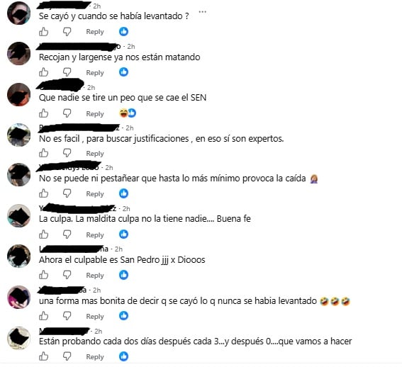 Comentarios hechos por el pueblo.