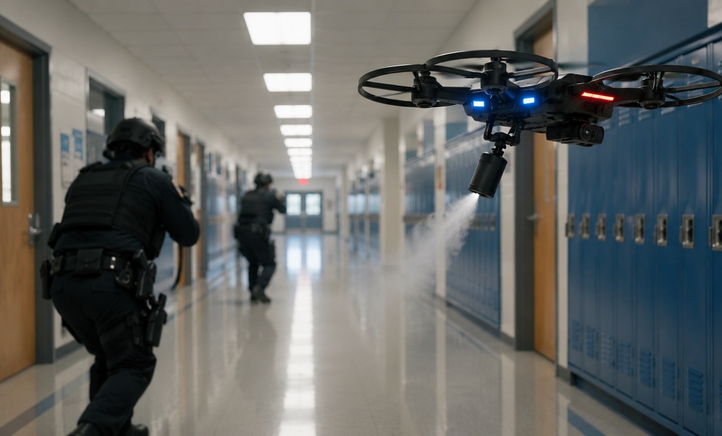 Drones utilizados en caso de tiroteos en Florida.