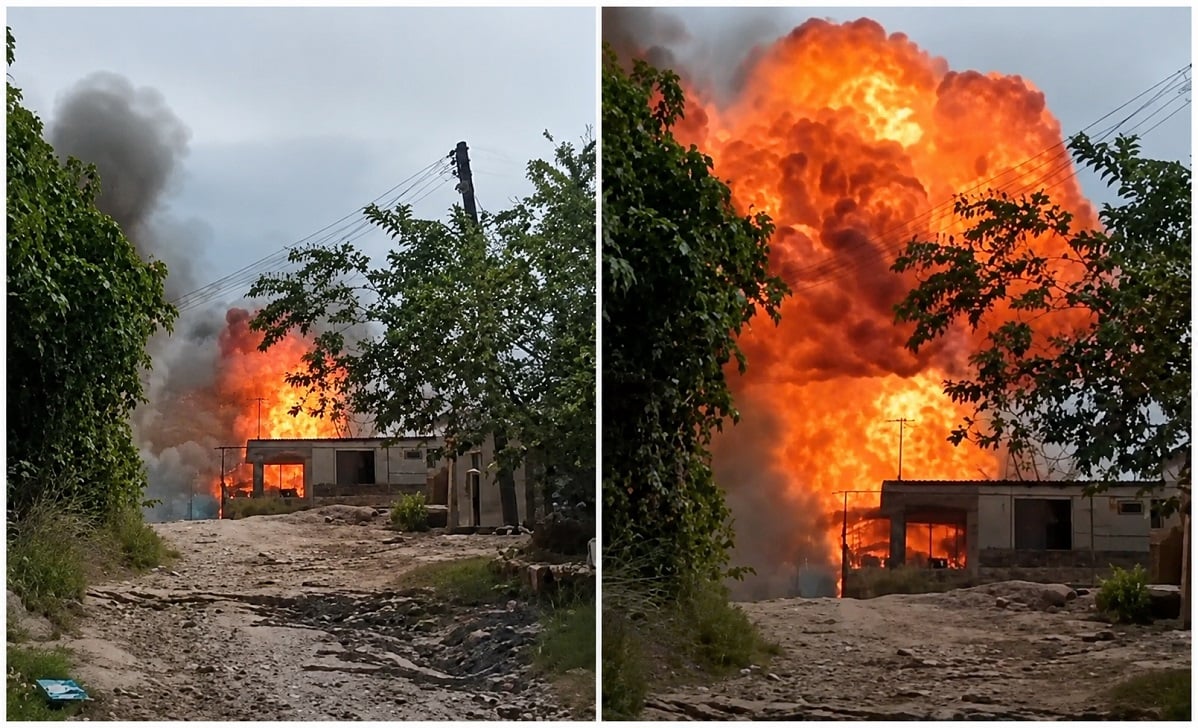 Explosión en vivienda de Arroyo Naranjo.