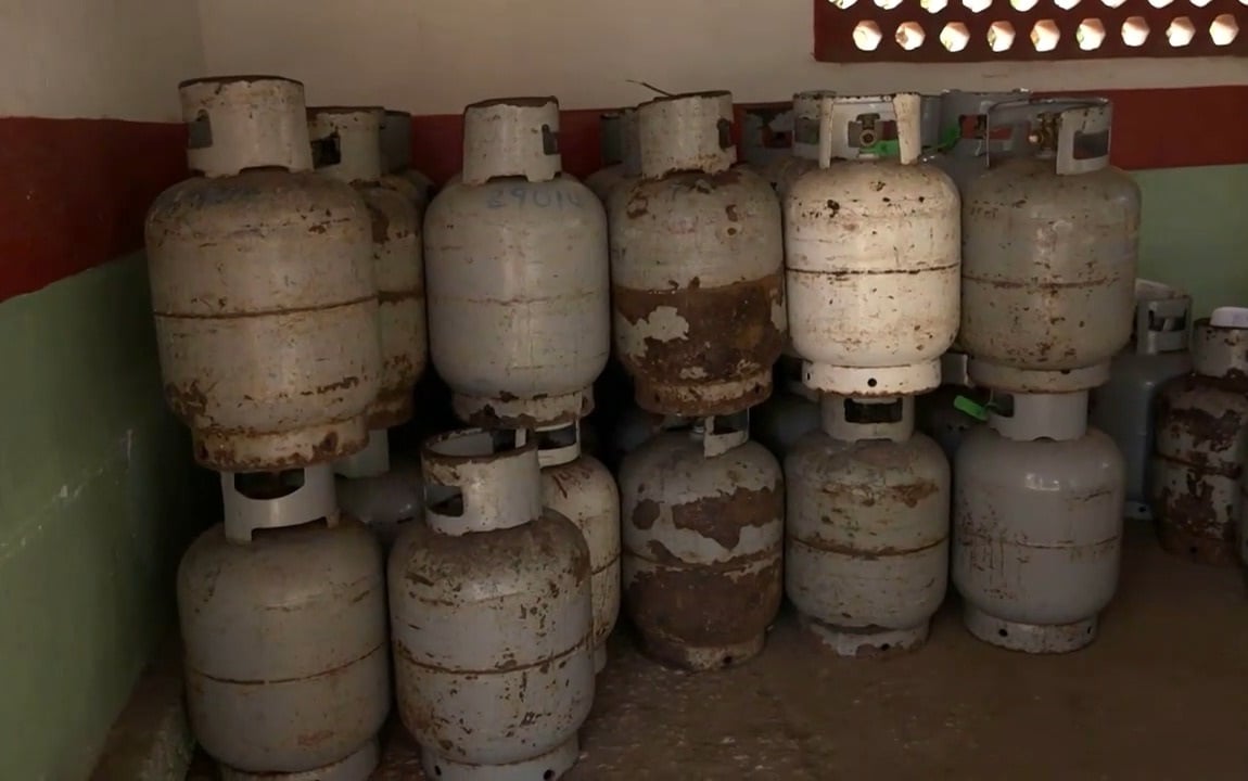Imagen ilustrativa de unas balitas de gas licuado en Cuba.