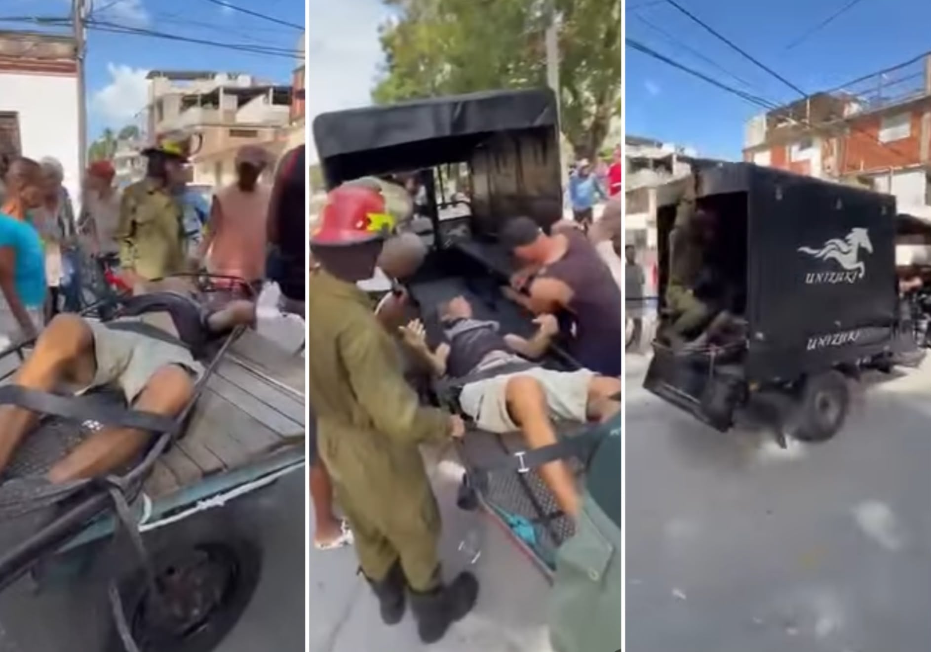 Graban el rescate de una anciana que cayó en un pozo en Bayamo