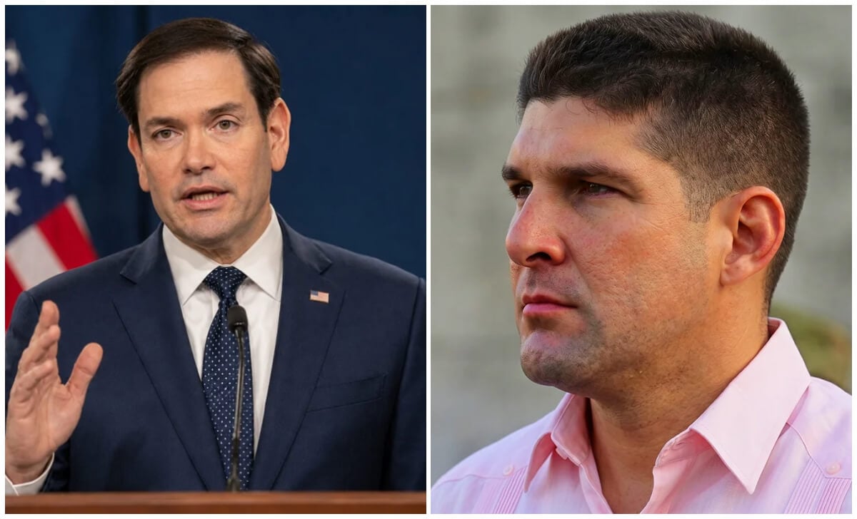 Marco Rubio y el nieto de Raúl Castro.