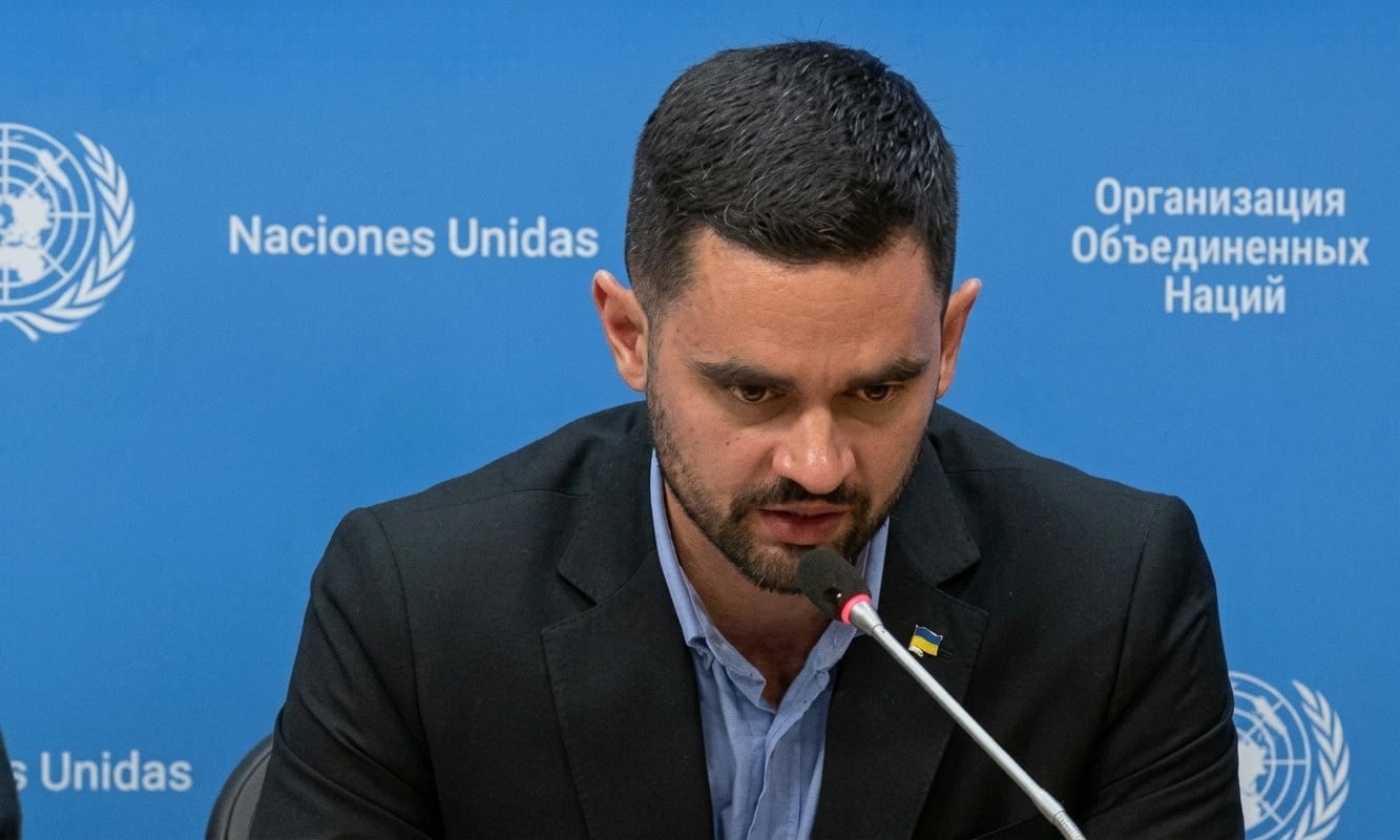 El soldado ucraniano de origen cubano Khuan Alberto Leyva Garsiya en la ONU 