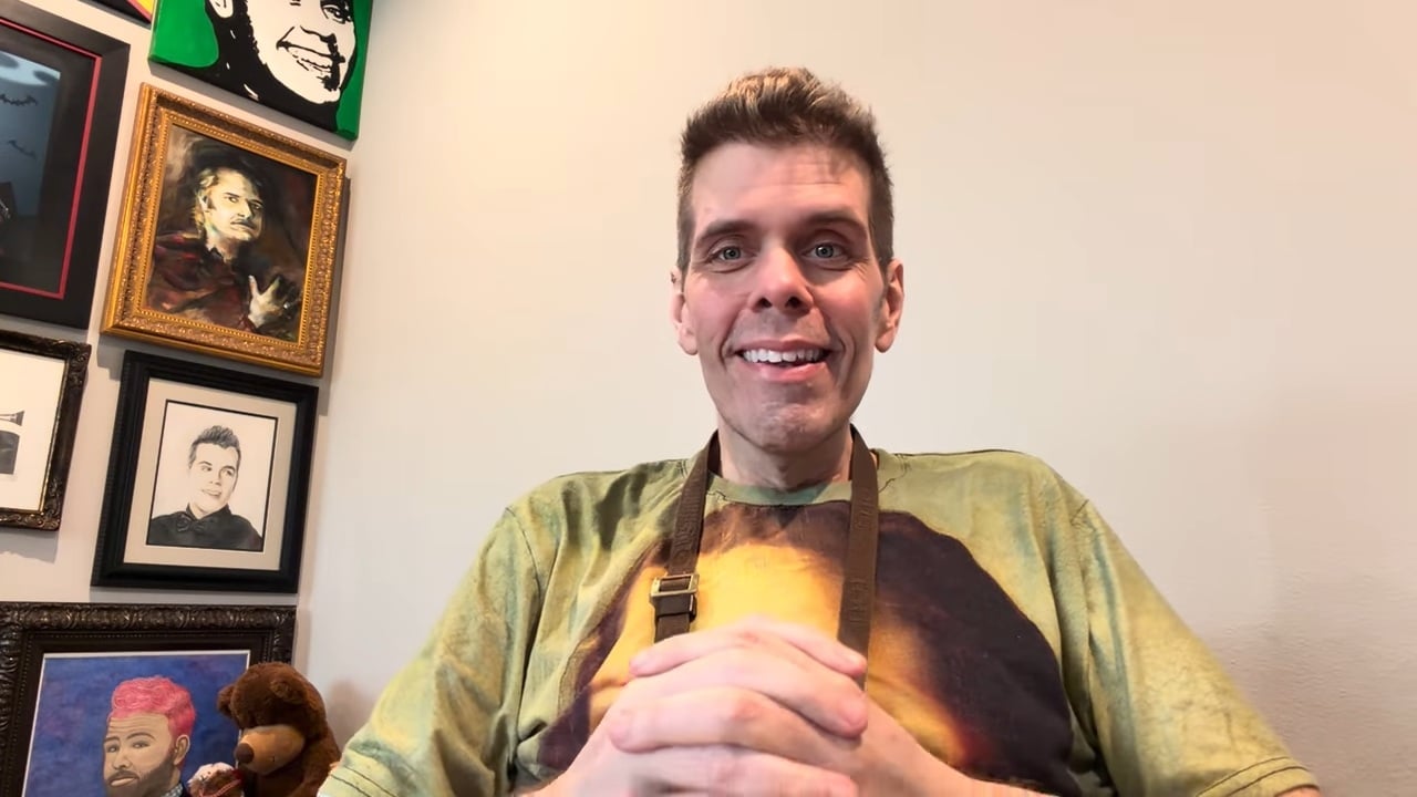 El influencer cubanoamericano Pérez Hilton en una transmisión en vivo 