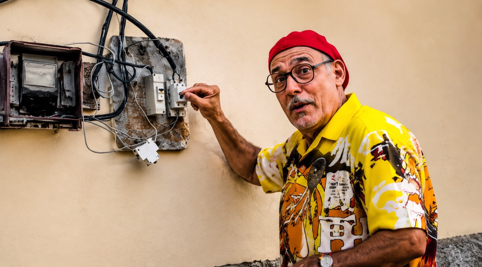 “Quita y pon”: Chequera retrata con humor la crisis de apagones en Cuba