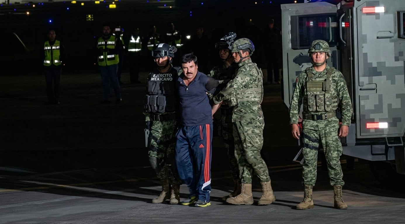 Revelan videos inéditos de la última captura del Chapo Guzmán en México