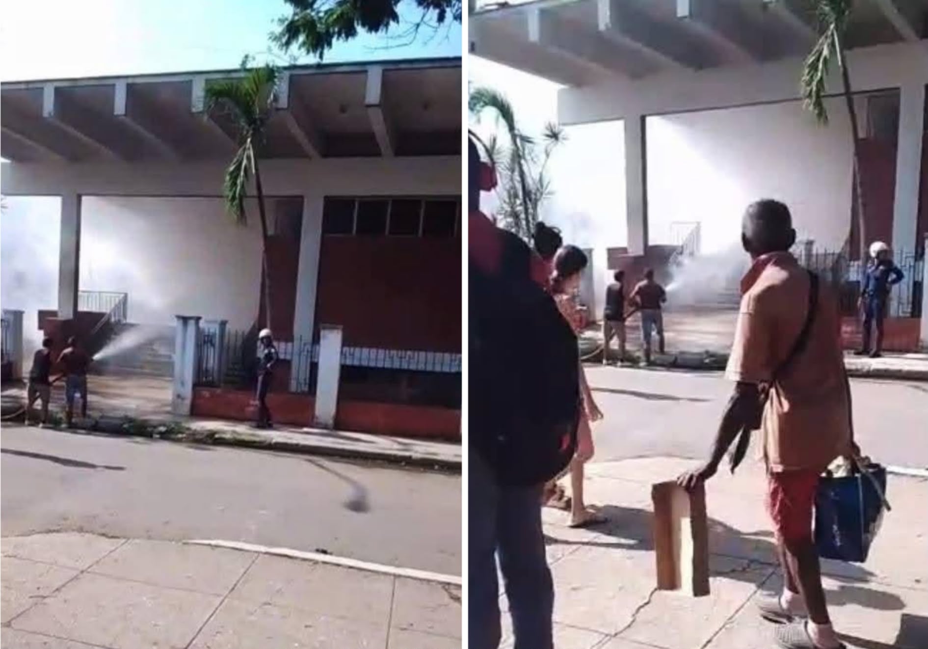 Se quema un policlínico en La Habana