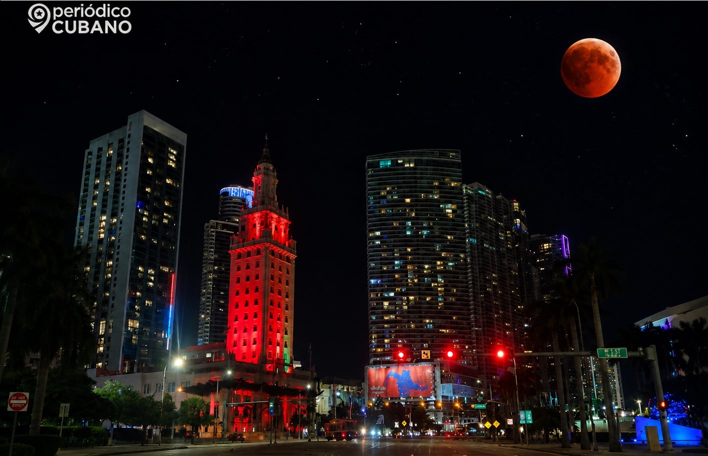 Imagen ilustrativa de un eclipse lunar.