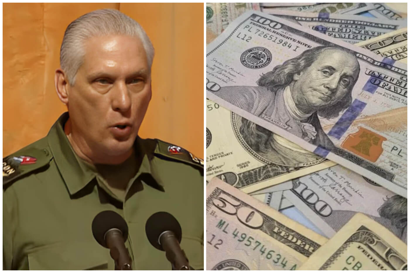 Miguel Díaz-Canel defiende el uso de dólares en Cuba.