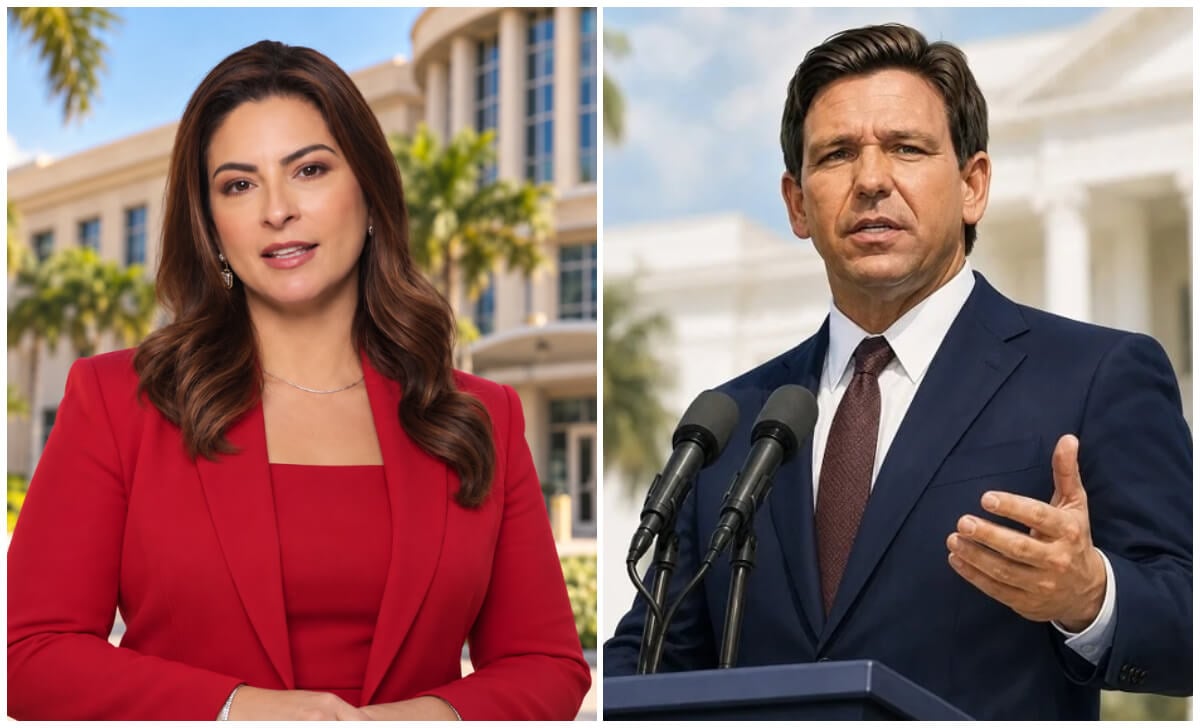 Alcaldesa de Doral y gobernador de Florida.