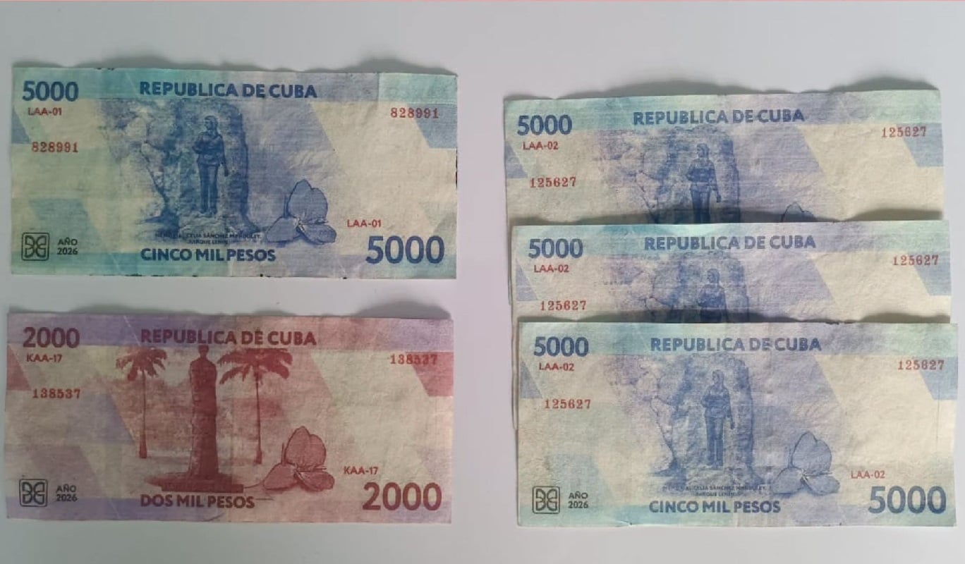 Billetes falsos en circulación.