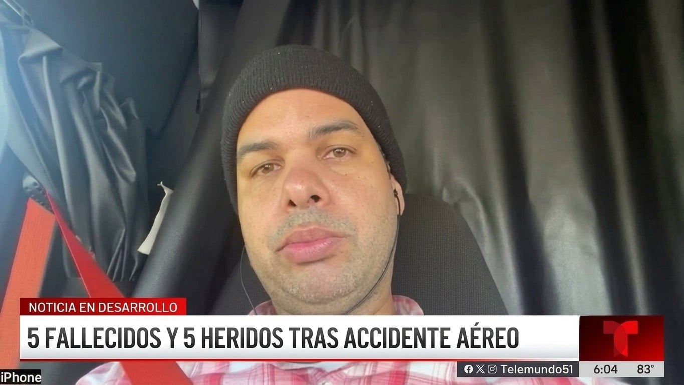Camionero relata los primeros momentos tras accidente del avión de Amazon en Miami