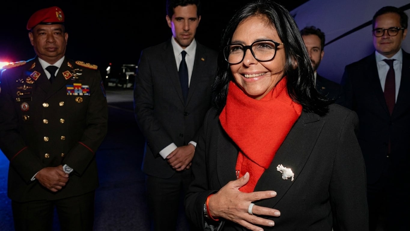 Delcy Rodríguez llega a Nueva York para participar en la ONU y reunirse con Trump