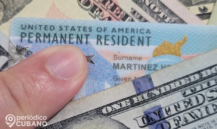 Imagen ilustrativa de una Green card.
