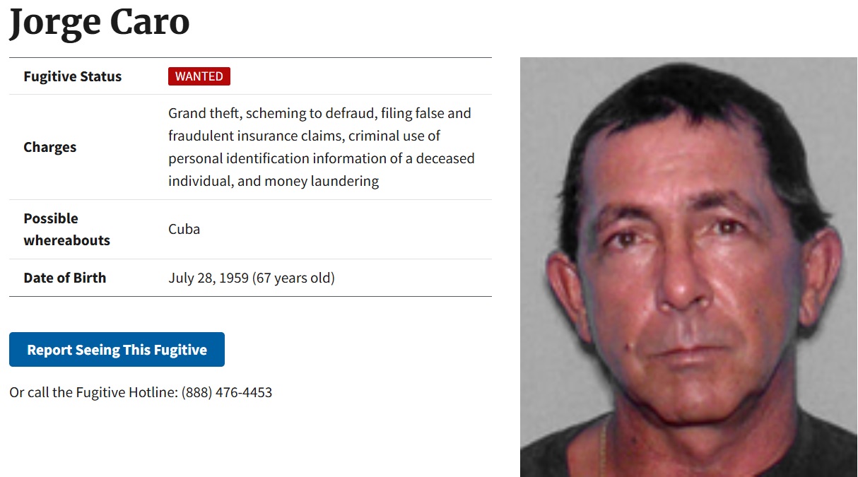 Uno de los 10 cubanos más buscados por el FBI.