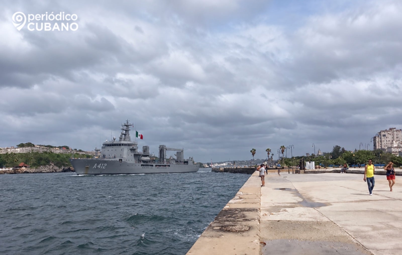 México está usando buques militares para entregar alimentos a Cuba