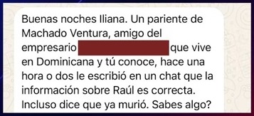 Mensajes de texto llegados a Diario Las Américas.