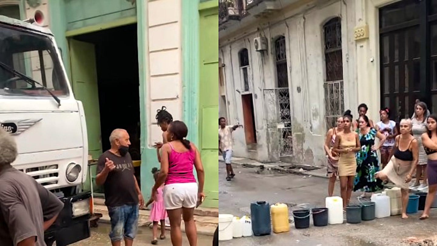 Vecinos de La Habana cierran una calle tras 36 horas de apagón y falta de agua