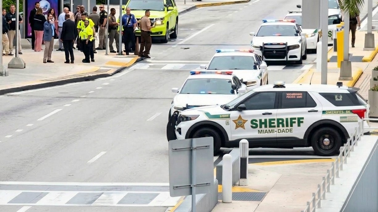 Reportan tiroteo cerca del Aeropuerto Internacional de Miami al menos un detenido