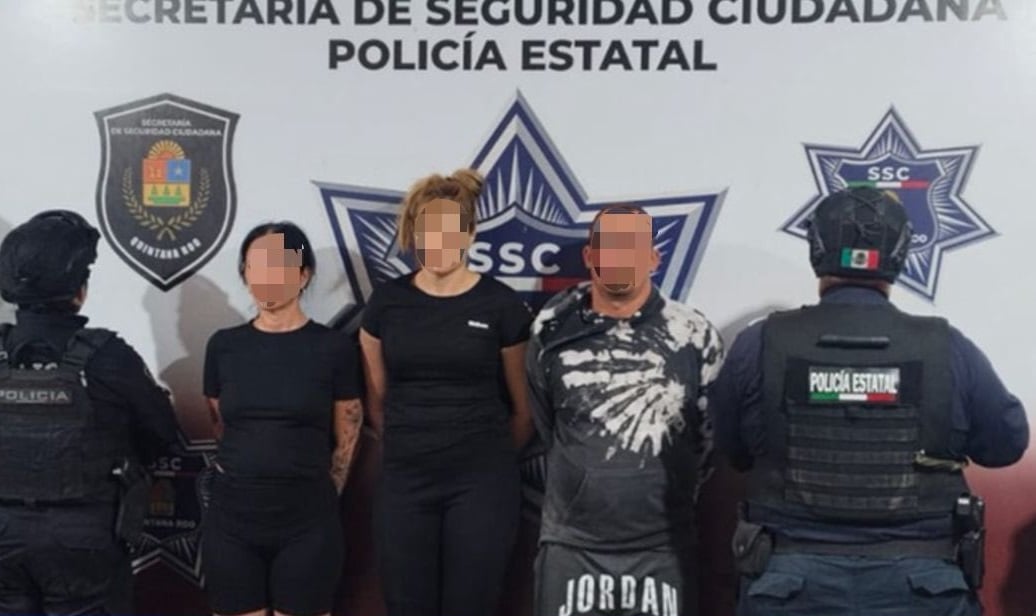 Detenidos por secuestro en Cancún.