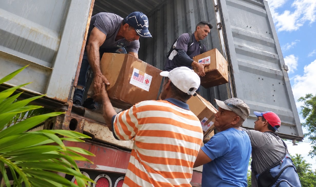 Donativos de EEUU llegan a Cuba.